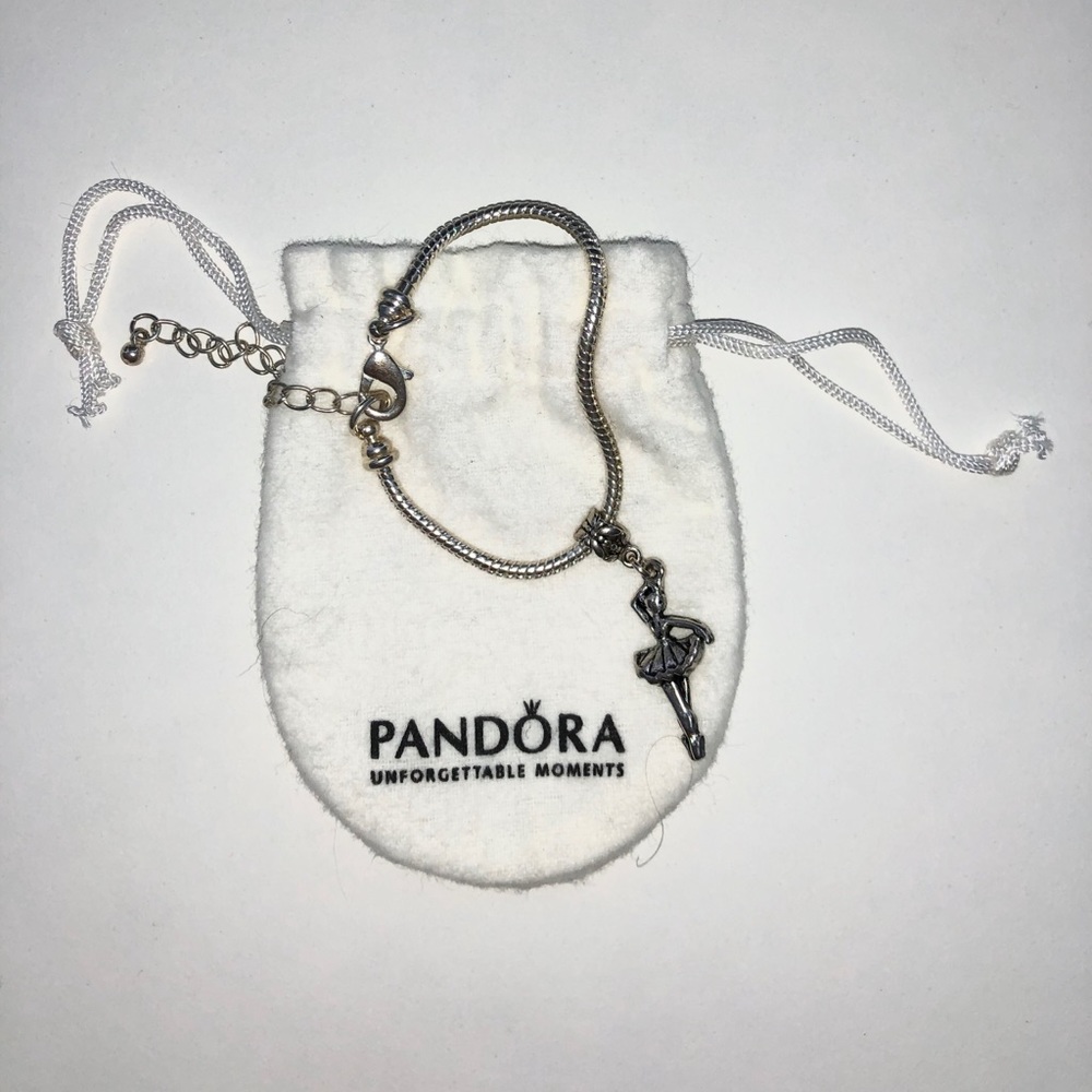 Pandora Silver Bracelet Ballerina Charm NWOT